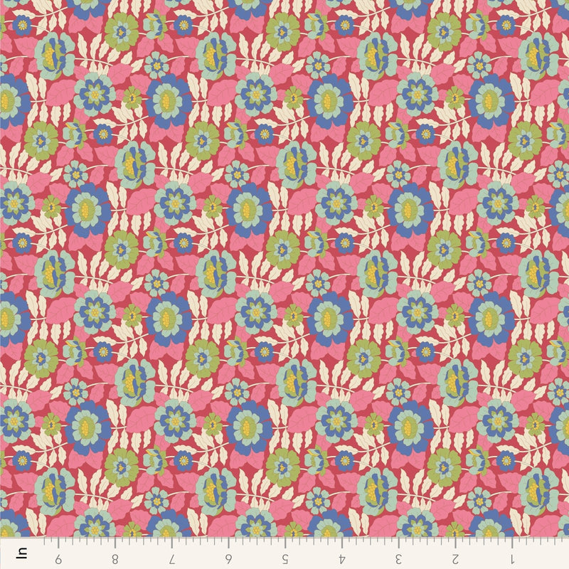 PRE - Order Tilda Wallflower - Wallflower Beverly TIL110610 Pink - Half Yard - June 2025 - Modern Fabric Shoppe