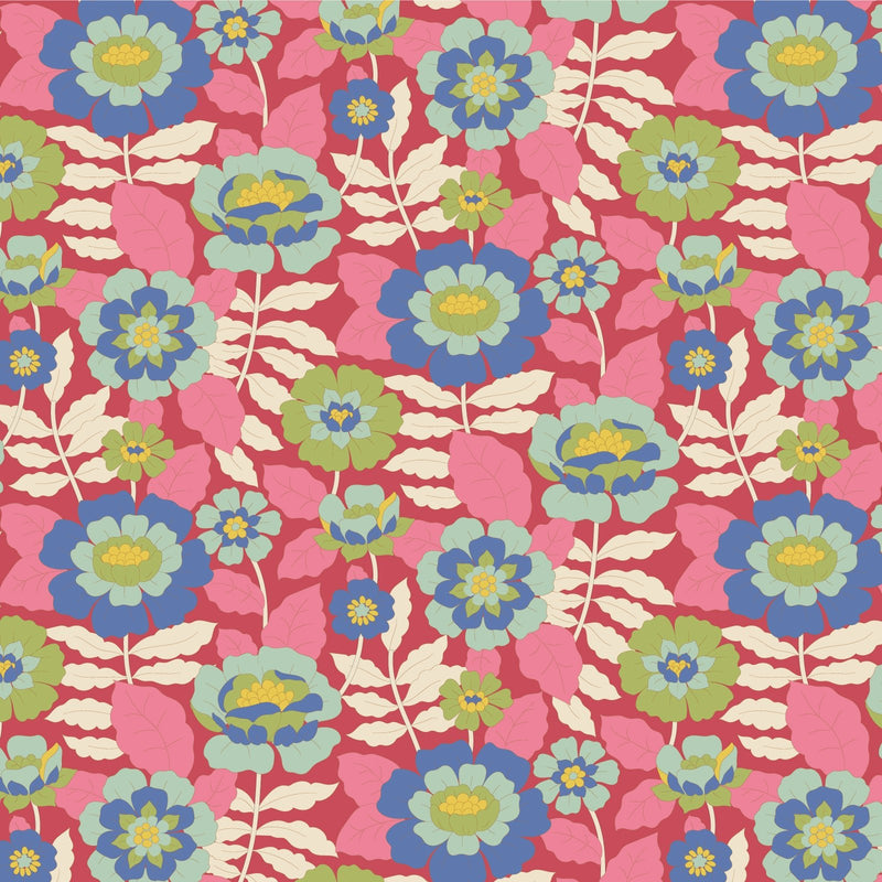 PRE - Order Tilda Wallflower - Wallflower Beverly TIL110610 Pink - Half Yard - June 2025 - Modern Fabric Shoppe