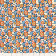 PRE - Order Tilda Wallflower - Wallflower Beverly TIL110611 Blue - Half Yard - June 2025 - Modern Fabric Shoppe