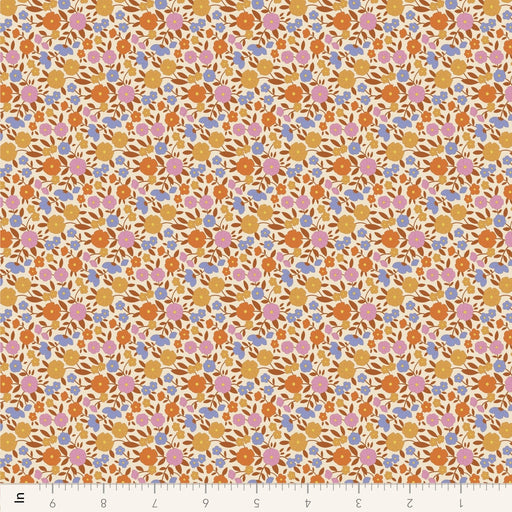 PRE - Order Tilda Wallflower - Wallflower Janice TIL110616 Caramel - Half Yard - June 2025 - Modern Fabric Shoppe