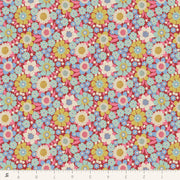 PRE - Order Tilda Wallflower - Wallflower Lauren TIL110602 Burgundy - Half Yard - June 2025 - Modern Fabric Shoppe