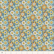 PRE - Order Tilda Wallflower - Wallflower Lauren TIL110603 Blue - Half Yard - June 2025 - Modern Fabric Shoppe