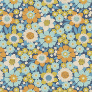 PRE - Order Tilda Wallflower - Wallflower Lauren TIL110603 Blue - Half Yard - June 2025 - Modern Fabric Shoppe