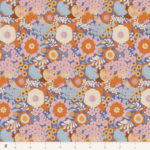 PRE - Order Tilda Wallflower - Wallflower TIL110608 Thristle - Half Yard - June 2025 - Modern Fabric Shoppe