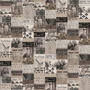 PRE - Order Tim Holtz - Eclectic Elements Palette - Charcoal Collage PWTH310.CHARCOAL - Half Yard - August 2025 - Modern Fabric Shoppe