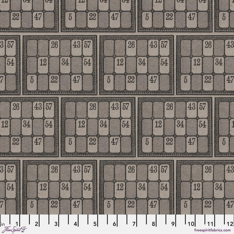 PRE - Order Tim Holtz - Eclectic Elements Palette - Charcoal Numbers PWTH316.CHARCOAL - Half Yard - August 2025 - Modern Fabric Shoppe