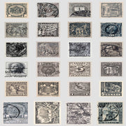 PRE - Order Tim Holtz - Eclectic Elements Palette - Charcoal Stamps PWTH311.CHARCOAL - Half Yard - August 2025 - Modern Fabric Shoppe