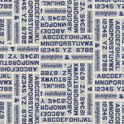 PRE - Order Tim Holtz - Eclectic Elements Palette - Indigo Typography PWTH295.INDIGO - Half Yard - June 2025 - Modern Fabric Shoppe