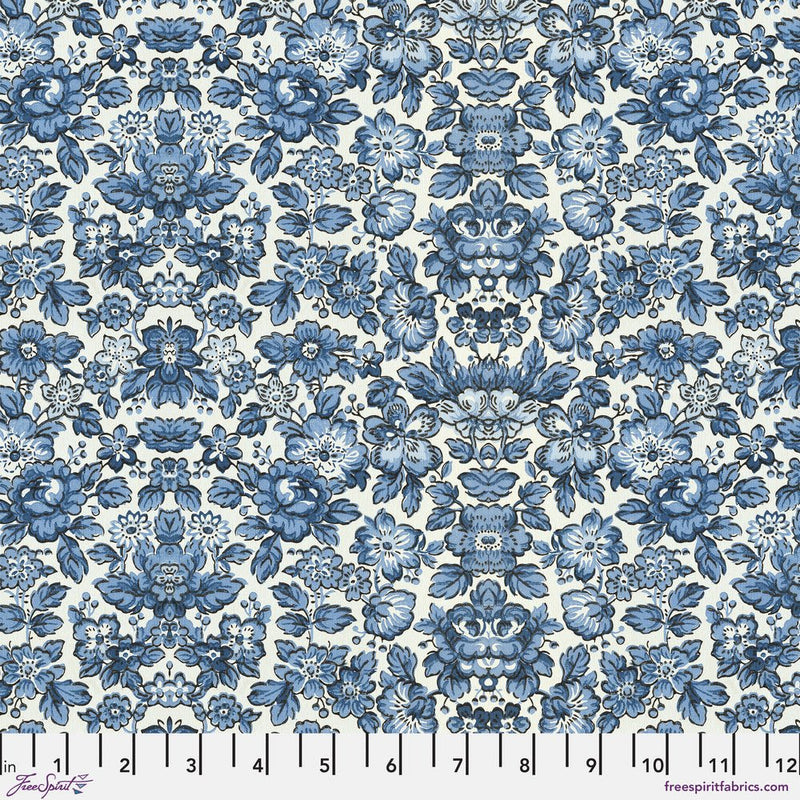 PRE - Order Tim Holtz - Eclectic Elements Palette - Indigo Wallpaper PWTH297.INDIGO - Half Yard - June 2025 - Modern Fabric Shoppe