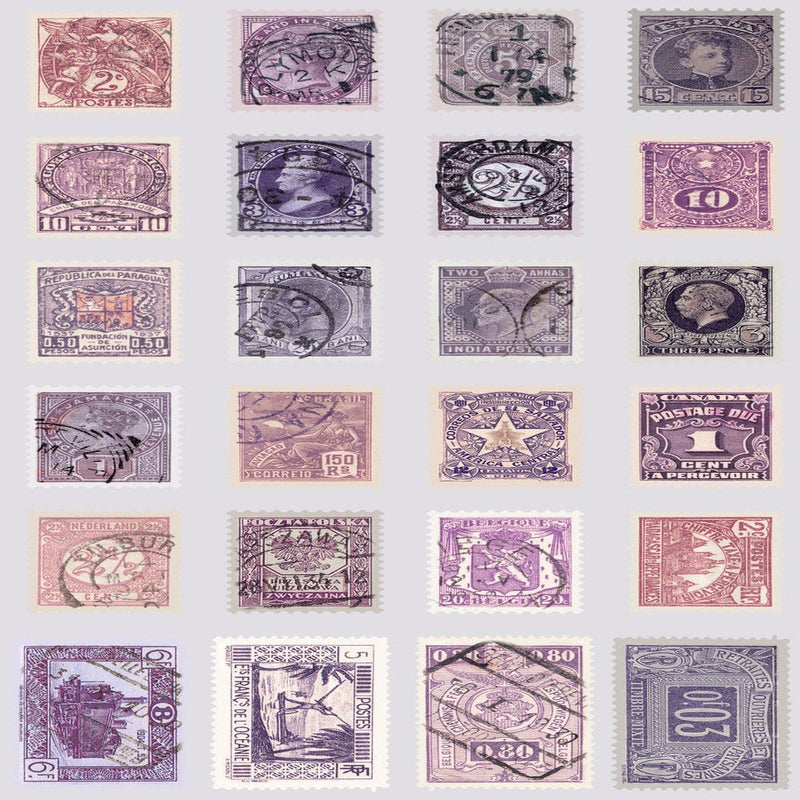 PRE - Order Tim Holtz - Eclectic Elements Palette - Purple Stamps PWTH301.PURPLE - Half Yard - July 2025 - Modern Fabric Shoppe
