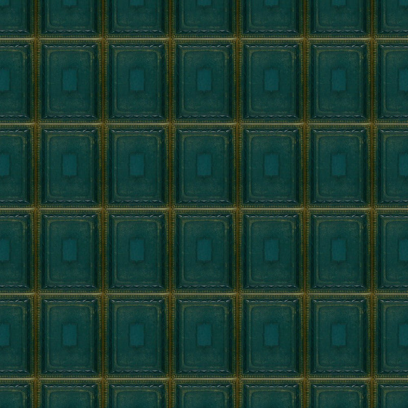 PRE - Order Tim Holtz - Eclectic Elements Palette - Teal Tiles PWTH274.TEAL - Half Yard - April 2025 - Modern Fabric Shoppe