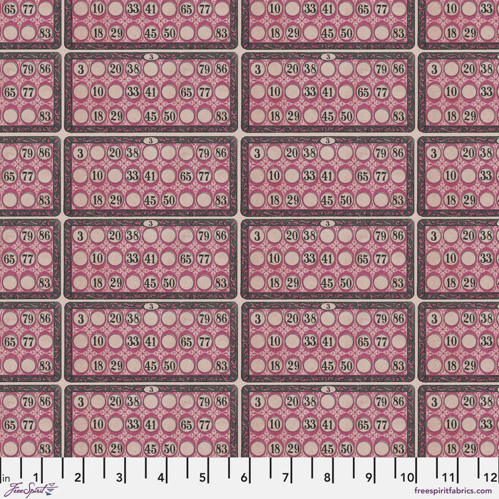 PRE - Order Tim Holtz - Electric Elements Palette - Pink Numbers PWTH216.Pink - Half Yard - Modern Fabric Shoppe