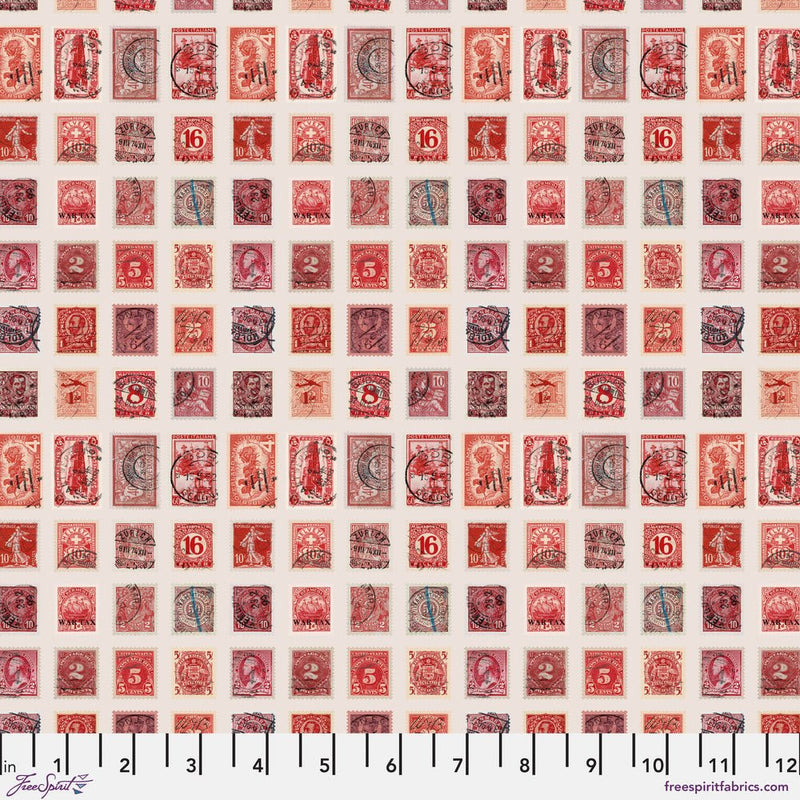 PRE - Order Tim Holtz - Electric Elements Palette - Red Stamps PWTH221.RED - Half Yard - Modern Fabric Shoppe