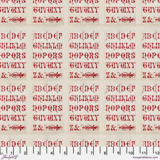 PRE - Order Tim Holtz - Electric Elements Palette - Red Typography PWTH224.RED - Half Yard - Modern Fabric Shoppe