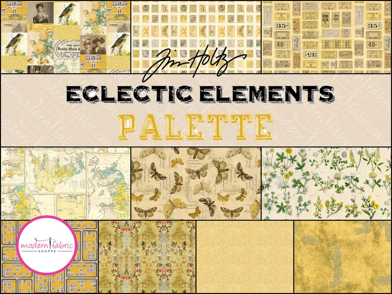 Tim Holtz- Eclectic Elements- Yellow