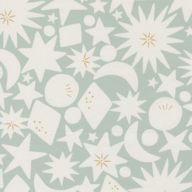 PRE - Order - To the Moon and Back by Paper + Cloth - 25905 15 - Grass - Half Yard - October 2025 - Modern Fabric Shoppe
