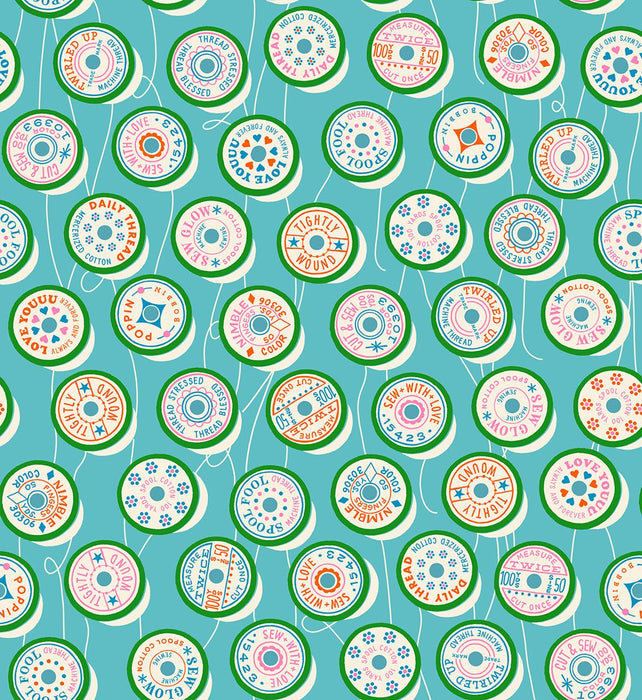 PRE - Order Trinketry by Melody Miller - RS 0111 18 - Turquoise - Half Yard - February 2026 - Modern Fabric Shoppe