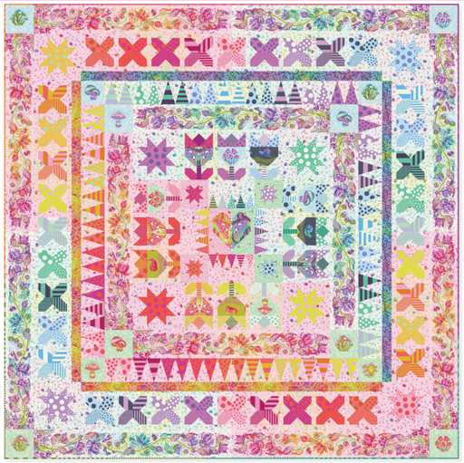 PRE-ORDER Tula Pink- Down to Earth- Gardens of Galaxy Quilt Kit- March 2027 - Modern Fabric Shoppe