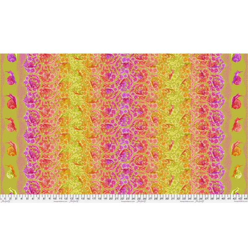 PRE-Order Tula Pink- Down to Earth- Snailed It! PWTP295.AFTERGLOW- Half Yard- March 2027 - Modern Fabric Shoppe