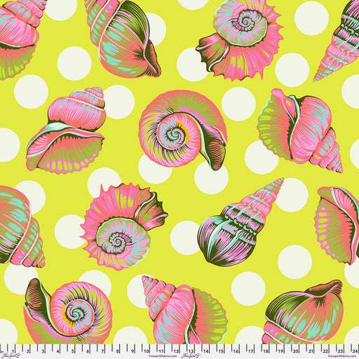 PRE - Order Tula Pink Floral Reef - 108" Wide Back - Big Shelly QBTP021.SEAGRASS - Half Yard - April 2026 - Modern Fabric Shoppe