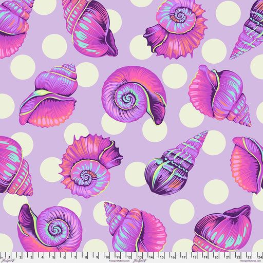 PRE - Order Tula Pink Floral Reef - 108" Wide Back - Big Shelly QBTP021.ULTRAVIOLET - Half Yard - April 2026 - Modern Fabric Shoppe