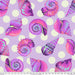 PRE - Order Tula Pink Floral Reef - 108" Wide Back - Big Shelly QBTP021.ULTRAVIOLET - Half Yard - April 2026 - Modern Fabric Shoppe