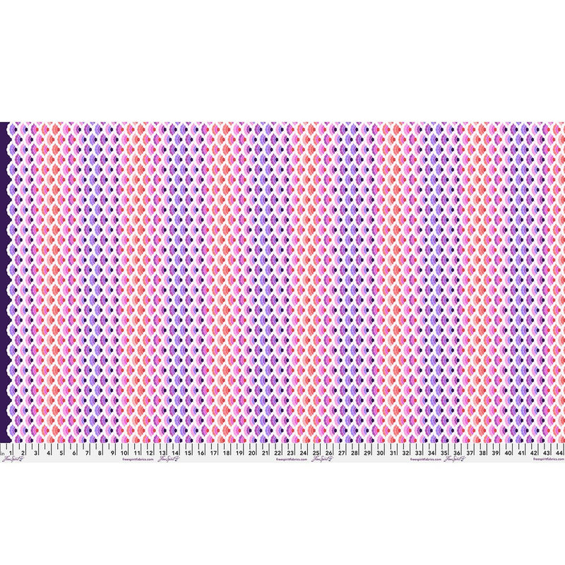 PRE - Order Tula Pink Floral Reef - Aquatic Lace PWTP269.ULTRAVIOLET - Half Yard - April 2026 - Modern Fabric Shoppe