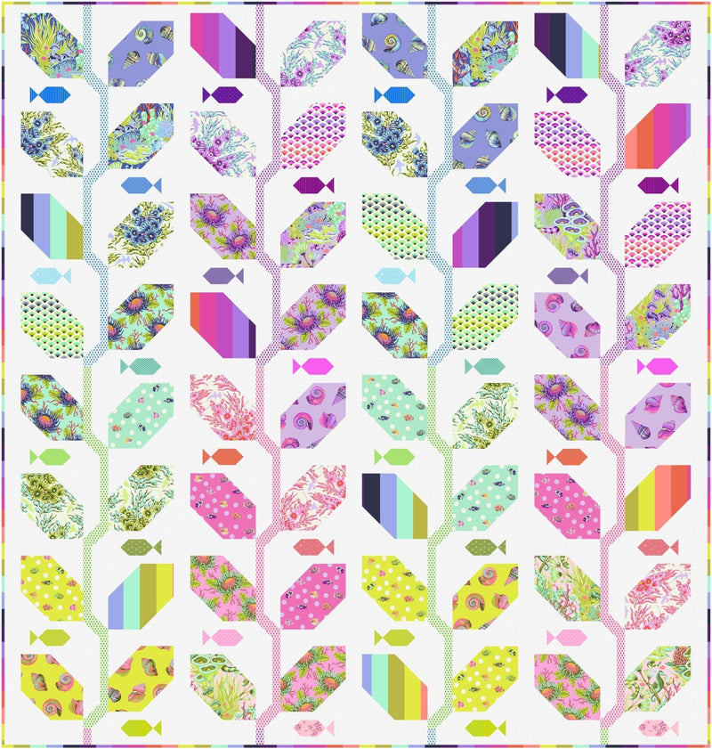 PRE - ORDER Tula Pink - Floral Reef - Marine Meadow Quilt Kit - April 2026 - Modern Fabric Shoppe