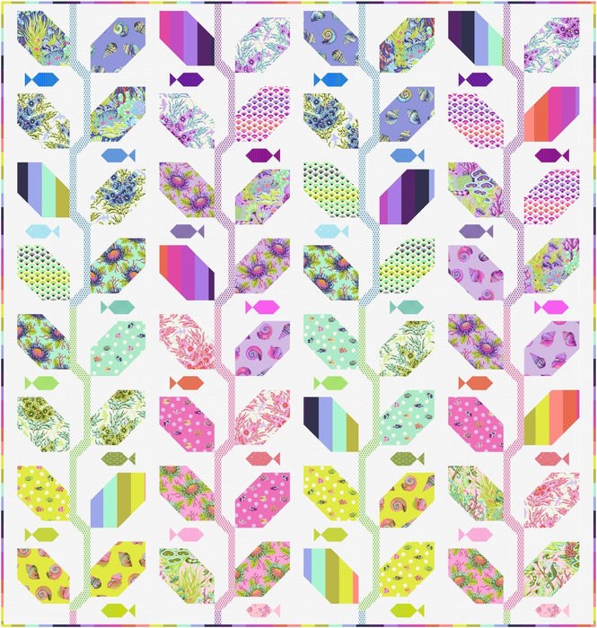 PRE - ORDER Tula Pink - Floral Reef - Marine Meadow Quilt Kit - April 2026 - Modern Fabric Shoppe