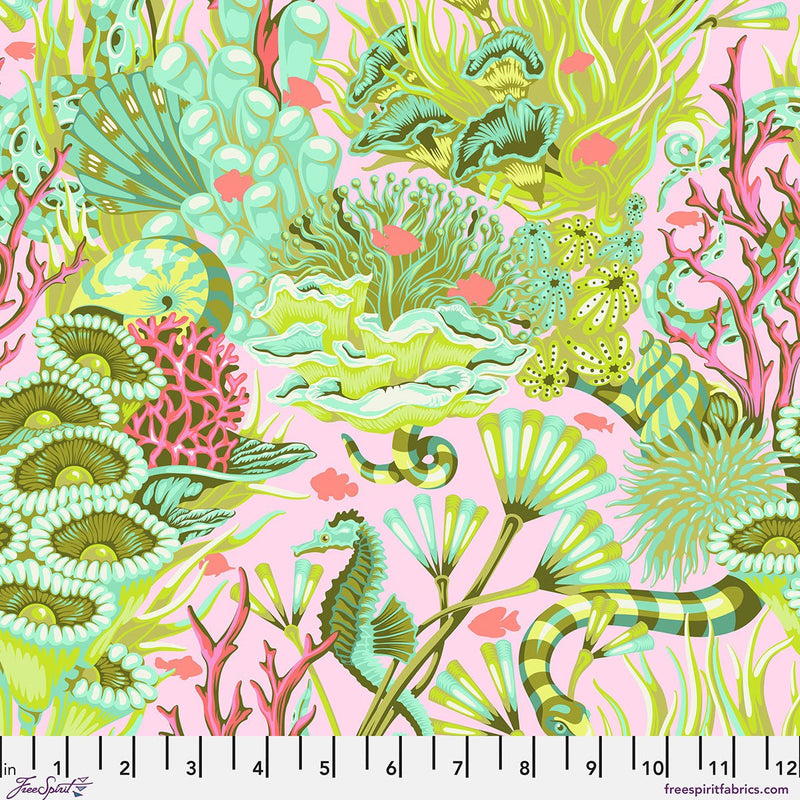PRE - Order Tula Pink Floral Reef - Reef What You Sew PWTP264.CORAL - Half Yard - April 2026 - Modern Fabric Shoppe