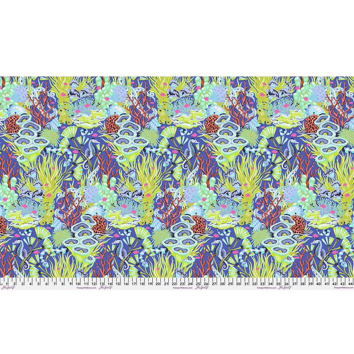PRE - Order Tula Pink Floral Reef - Reef What You Sew PWTP264.MARINE - Half Yard - April 2026 - Modern Fabric Shoppe