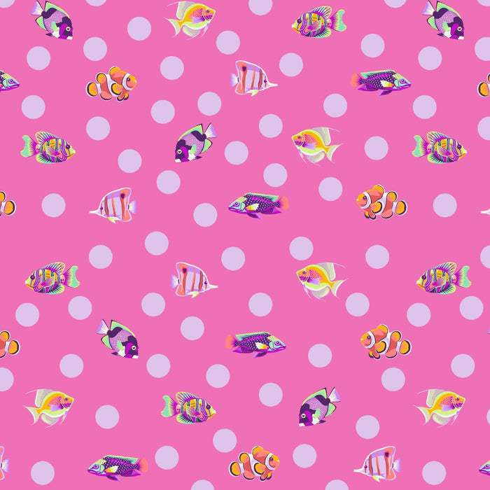 PRE - Order Tula Pink Floral Reef - School Crossing PWTP268.DELPHINE - Half Yard - April 2026 - Modern Fabric Shoppe