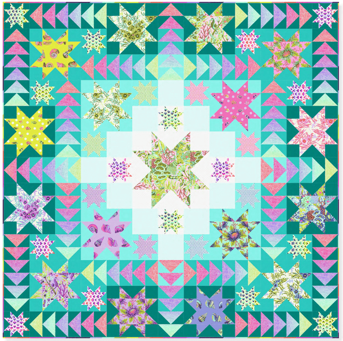 PRE - ORDER Tula Pink - Floral Reef - Sea Stars Quilt Kit - April 2026 - Modern Fabric Shoppe