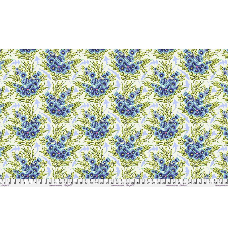 PRE - Order Tula Pink Floral Reef - Shadow Sharks PWTP267.MARINE - Half Yard - April 2026 - Modern Fabric Shoppe