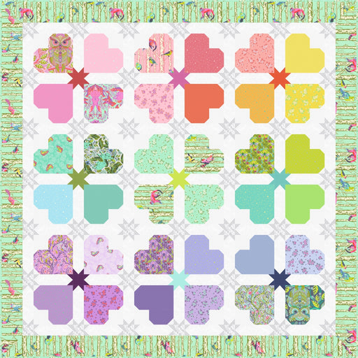 PRE - ORDER Tula Pink - Full Moon Forest II - Sweethearts Quilt Kit - April 2025 - Modern Fabric Shoppe