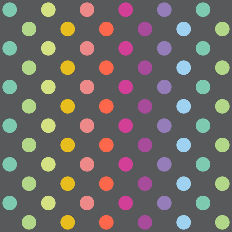 PRE - Order Tula Pink Graywork True Color - Disco Poms PWTP262.CARBON - Half Yard - October 2025 - Modern Fabric Shoppe