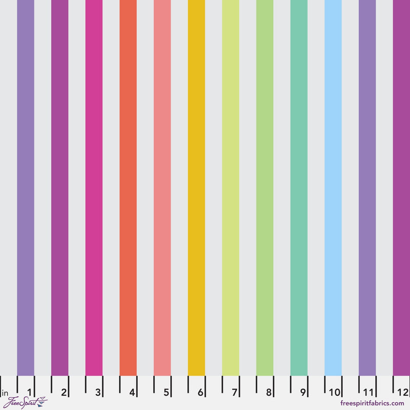 PRE - Order Tula Pink Graywork True Color - Disco Stripe PWTP231.WHISPER - Half Yard - October 2025 - Modern Fabric Shoppe
