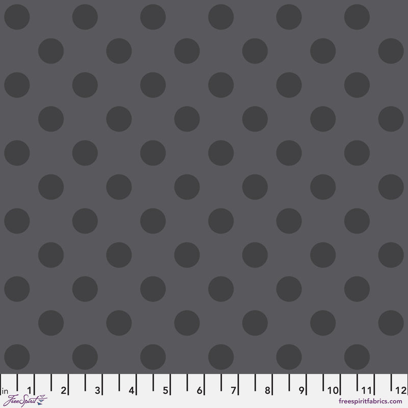 PRE - Order Tula Pink Graywork True Color - Pom Pom PWTP118.CARBON - Half Yard - October 2025 - Modern Fabric Shoppe