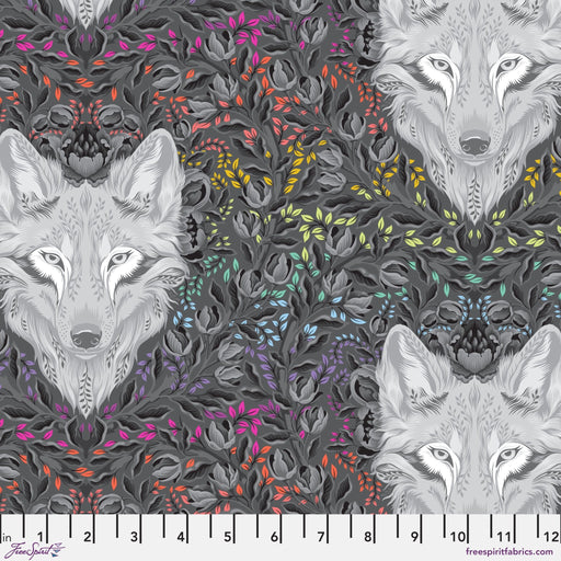 PRE - Order Tula Pink Graywork - Wolf of Pink Street PWTP256.CARBON - Half Yard - October 2025 - Modern Fabric Shoppe