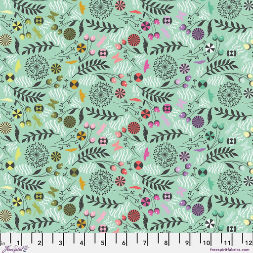 PRE - Order Tula Pink Prince Charming Deja Vu - Dandelion PWTP279.SWEETMINT - Half Yard - July 2026 - Modern Fabric Shoppe