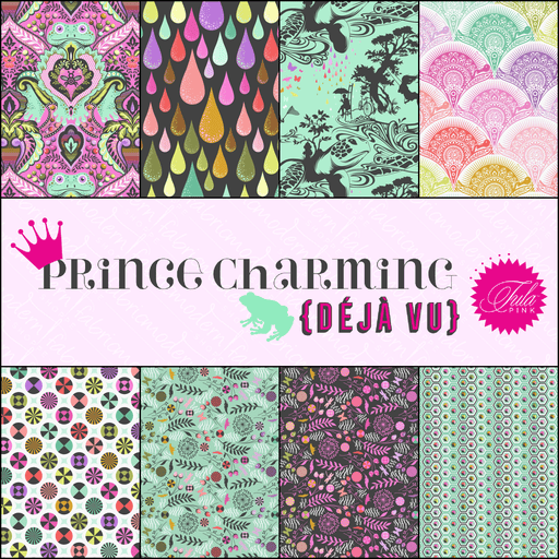 PRE - ORDER Tula Pink Prince Charming Deja Vu - Half Yard Bundle - July 2026 - Modern Fabric Shoppe