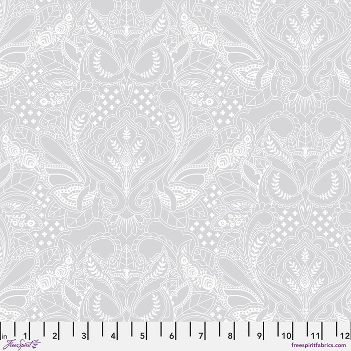 PRE - ORDER Tula Pink True Colors 2025 - Ghost Owl PWTP250.WHISPER - Half Yard - April 2025 - Modern Fabric Shoppe