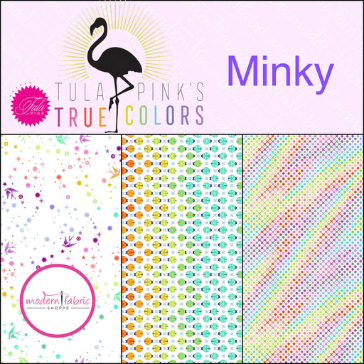 PRE-ORDER Tula Pink True Colors- Minky Half Yard Bundle- October 2024 - Modern Fabric Shoppe