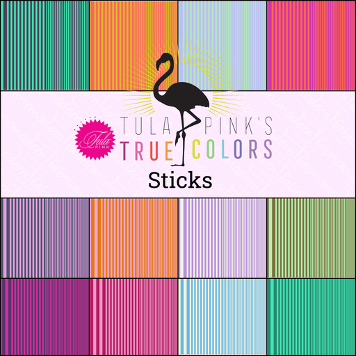 PRE-Order Tula Pink True Colors-Sticks- Half Yard Bundle- March 2027 - Modern Fabric Shoppe