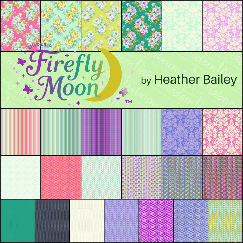 PRE-ORDER Under a Firefly Moon- by Heather Bailey- Fat Quarter Bundle- April 2027 - Modern Fabric Shoppe
