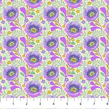 PRE-ORDER Under the Firefly Moon by Heather Bailey- Poppy 91509-11 Cream- Half Yard- April 2027 - Modern Fabric Shoppe