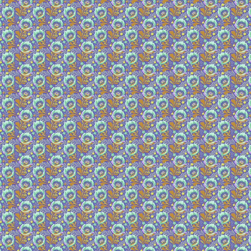 PRE-ORDER Under the Firefly Moon by Heather Bailey- Poppy 91509-81 Violet - Half Yard- April 2027 - Modern Fabric Shoppe