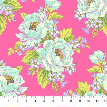 PRE-ORDER Under the Firefly Moon by Heather Bailey- Sunday Bloomers 91508-20 Pink- Half Yard- April 2027 - Modern Fabric Shoppe