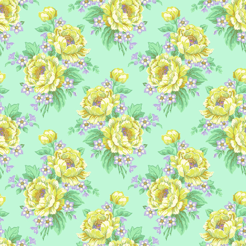 PRE-ORDER Under the Firefly Moon by Heather Bailey- Sunday Bloomers 91508-60 Sky- Half Yard- April 2027 - Modern Fabric Shoppe