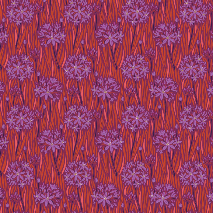 PRE - Order Wandering Eye by Kathy Doughty - Agapantha 91066 - 56 Warm - Half Yard - March 2025 - Modern Fabric Shoppe